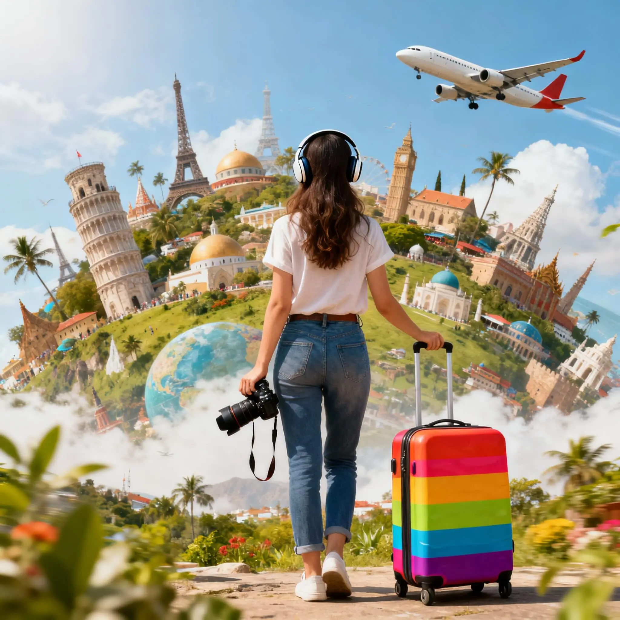donna che viaggia da sola in giro per il mondo